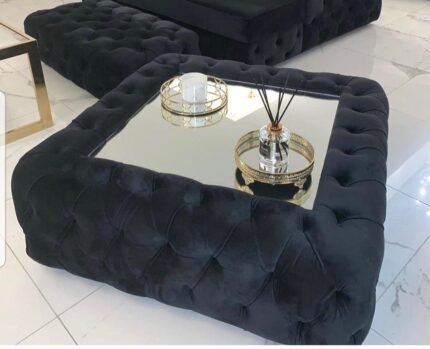 Greenwich Coffee Glass Mirror Table