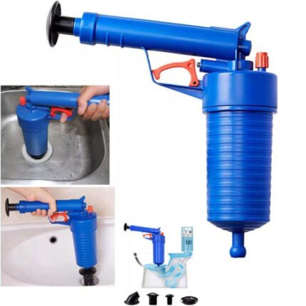 Drain Blaster Air Plunger Toilet High Pressure Blockage Powerful Unblocker Tool
