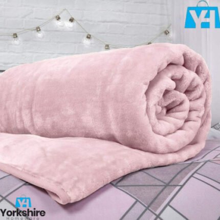 Extra Soft Mink Faux Plush Throw Large Fur Fleece Sofa Warm Bedding Blanket Pink