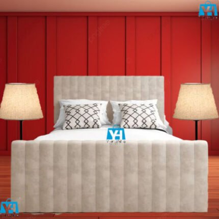 MALINA PANEL NAPLES VELVET UPHOLSTERED BED FRAME DOUBLE & KING SIZE