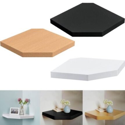 Corner Floating Wall Shelf Living Room Bedroom Book Cd Decoration Display Shelve